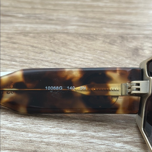 Michael Kors Black Oversized Sunglasses with Gold Accents OMK 1080 10068G 146/3N